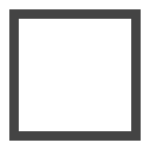 Thin Square SVG Icon